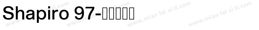 Shapiro 97字体转换